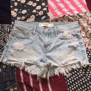 Abercrombie and Fitch Ripped Shorts